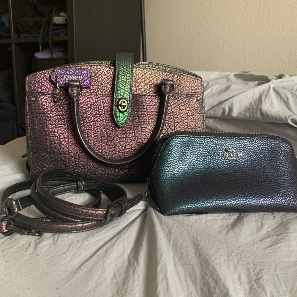 Coach oil slick mini Mercer bundle